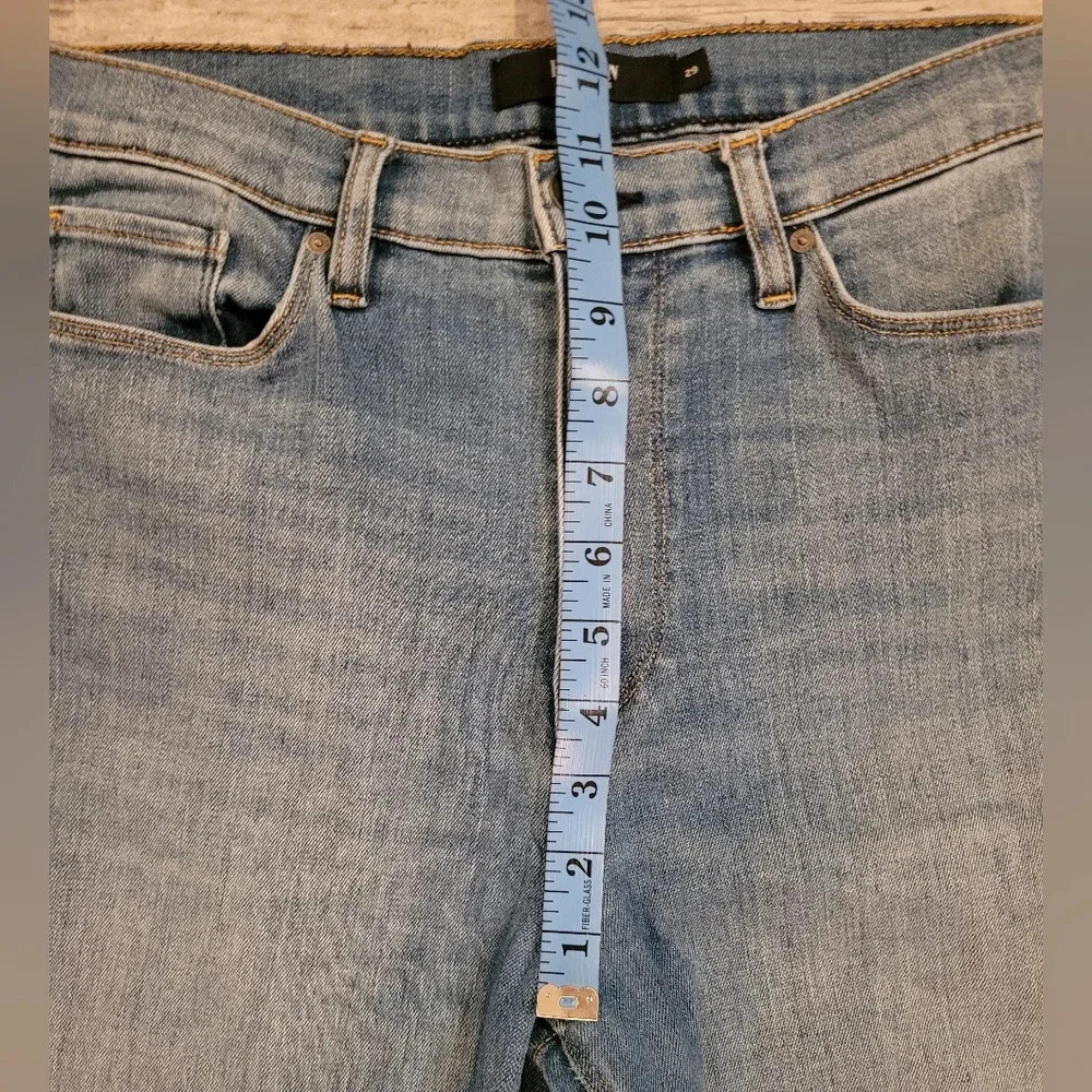 HUDSON jeans Women's 29 Barbara straight leg distressed medium blue wash casual - Picture 11 of 12